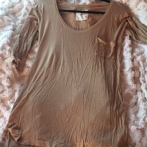 Free people taupe shirt